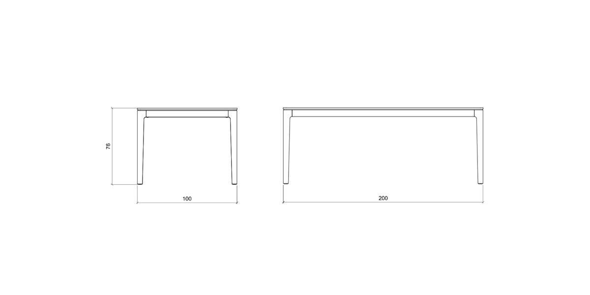 Tafel 200cm - Theuns Eiken meubels