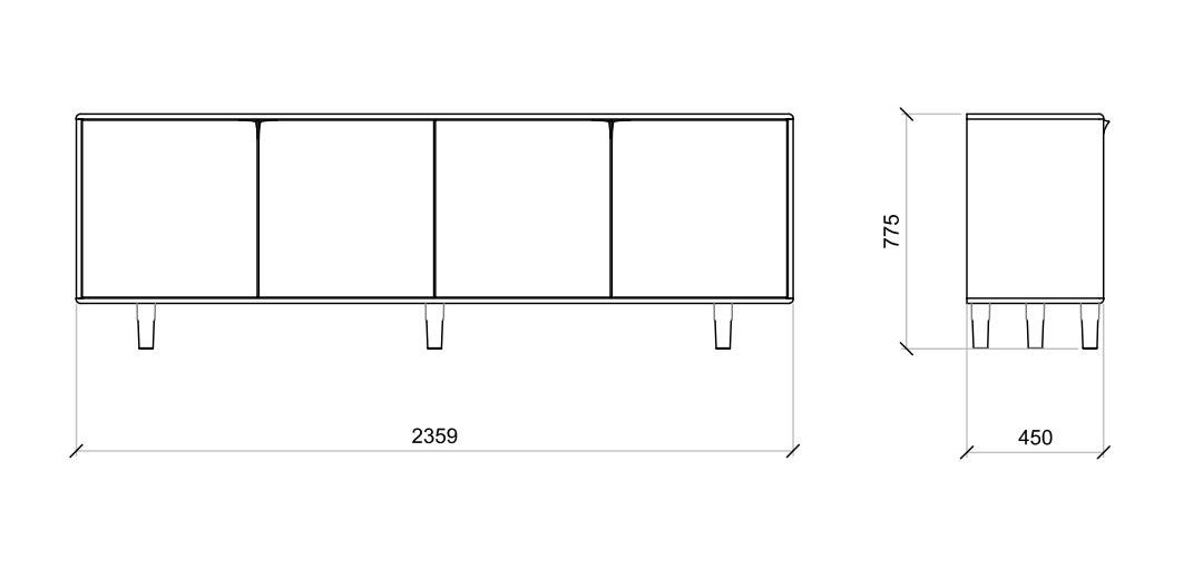Salontafel 70 cm - Theuns Eiken meubels