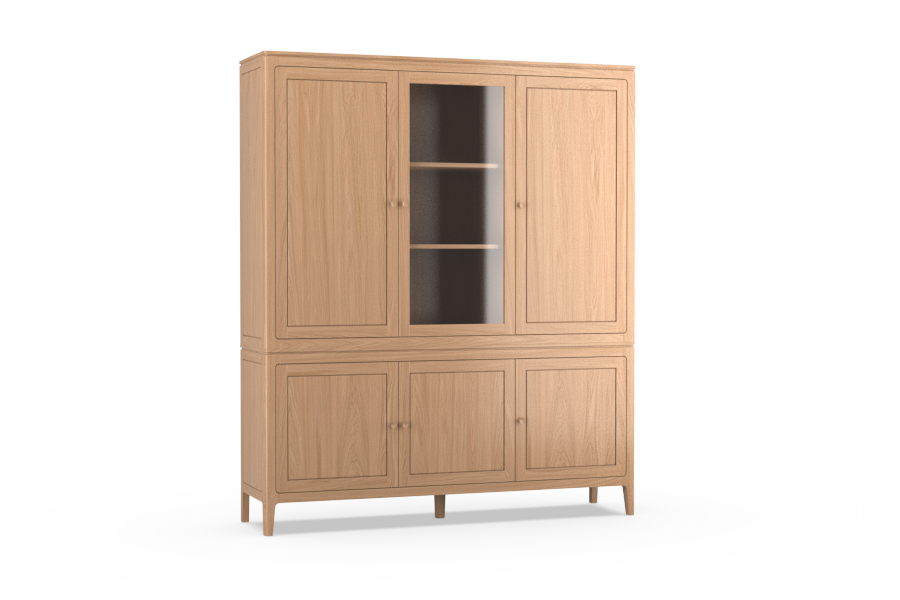 Buffet-kast 3-deurs massief - Theuns Eiken meubels