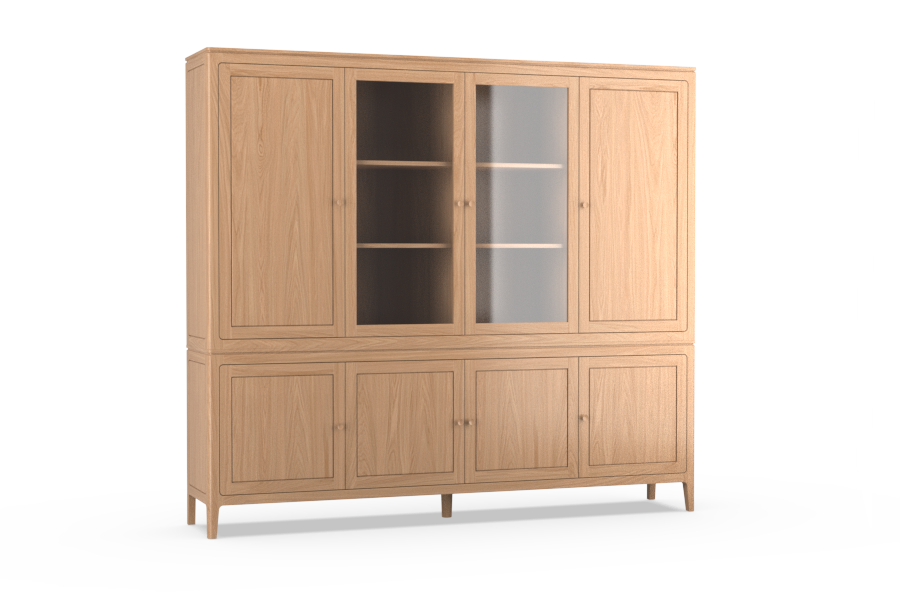 Buffet-kast 4-deurs massief - Theuns Eiken meubels