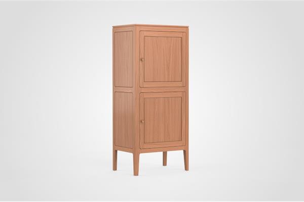 Barkast 2-deurs rechtsdraaiend - Eiken meubels