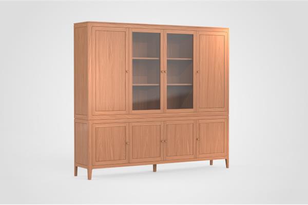 Buffet-kast 4-deurs massief - Eiken meubels