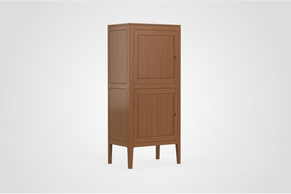 Barkast 2-deurs linksdraaiend - Eiken meubels