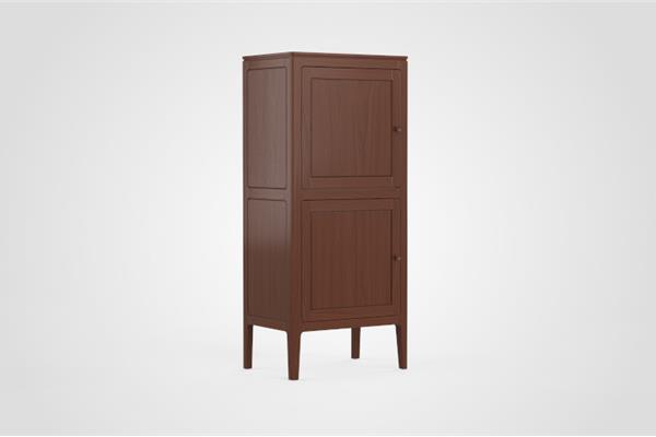 Barkast 2-deurs linksdraaiend - Eiken meubels