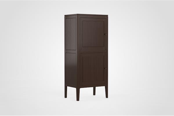 Barkast 2-deurs linksdraaiend - Eiken meubels