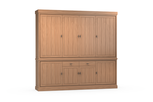 jura eiken buffet kast 4 deurs massief E02M