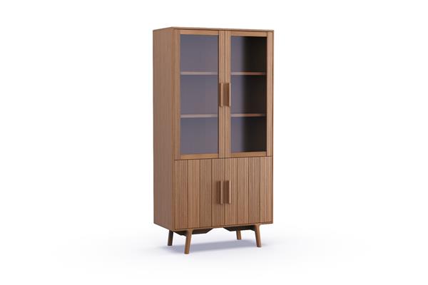 massief-eiken-vitrine-kast-4-deurs-E14M