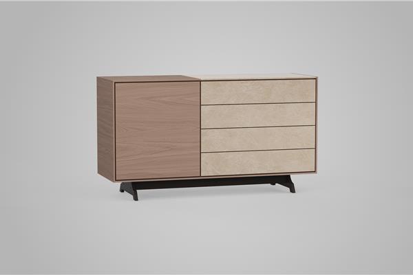 dressoir 2-deurs - Eiken meubels