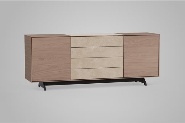 dressoir 3-deurs XL - Eiken meubels