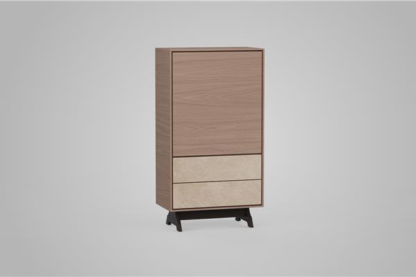 Highboard 1-deurs massief - Eiken meubels