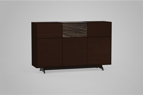 Highboard 3-deurs massief - Eiken meubels