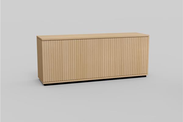 dressoir 3-deurs met plint - Eiken meubels