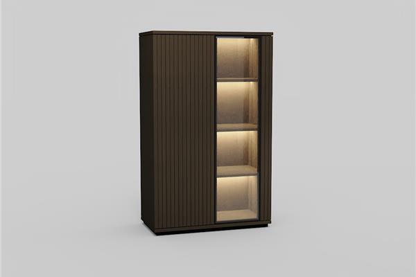 Vitrine-2-deurs - Eiken meubels