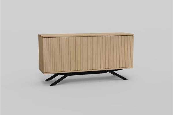 dressoir 3-deurs met sokkel - Eiken meubels