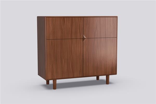 Highboard 2-deurs - Eiken meubels