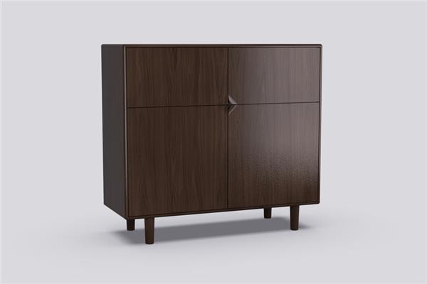 Highboard 2-deurs - Eiken meubels