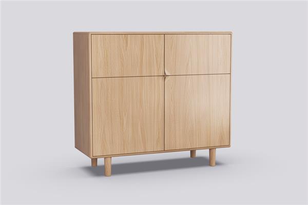 Highboard 2-deurs - Eiken meubels