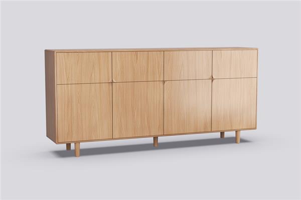 Highboard 4-deurs - Eiken meubels