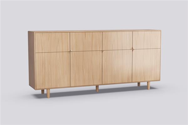 Highboard 4-deurs - Eiken meubels