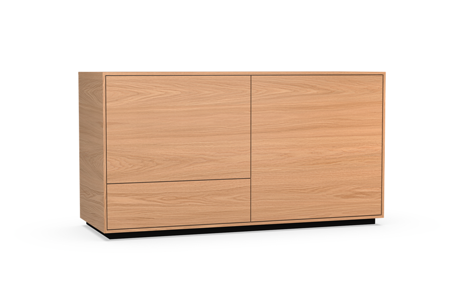 dressoir 2-deurs met plint - Theuns Eiken meubels