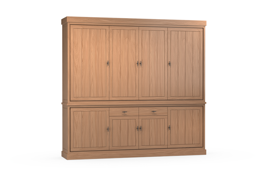 Buffet kast 4-deurs massief - Theuns Eiken meubels