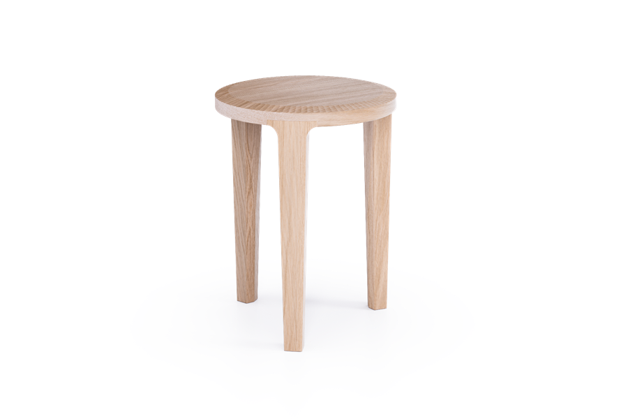 Kruk Ø 35 cm – Fijne poot - Theuns Eiken meubels
