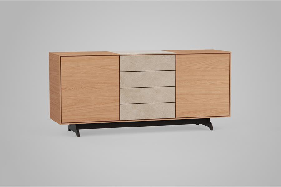 dressoir 3-deurs - Theuns Eiken meubels