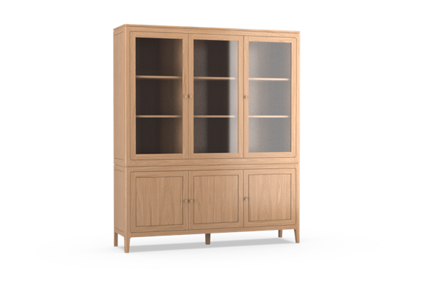 Vitrine-kast 3-deurs - Theuns