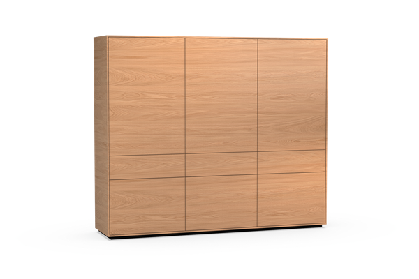 Bergkast 3-deurs met plint - Theuns