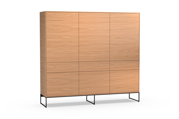 Bergkast 3-deurs met sokkel - Theuns