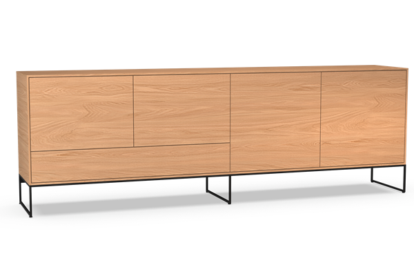 dressoir 4-deurs met sokkel - Theuns