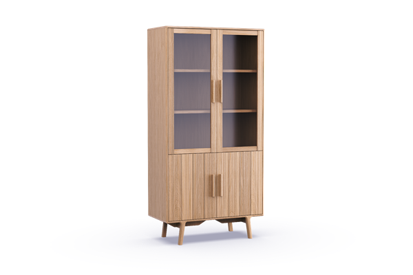 Vitrine kast 4-deurs - Theuns