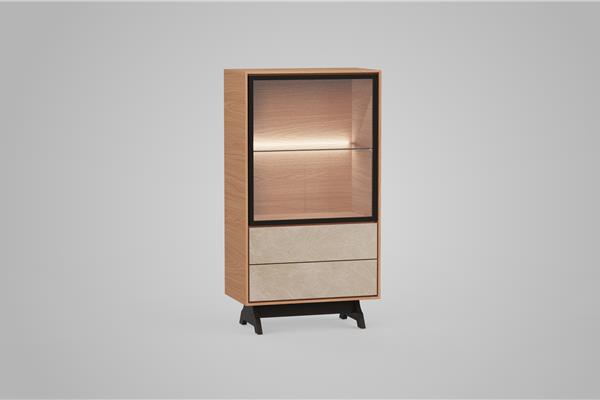 Highboard 1-deurs met glas - Theuns