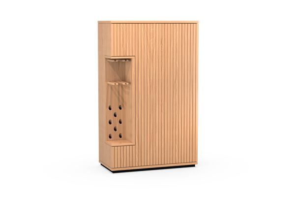 Barkast 2-deurs met plint - Theuns