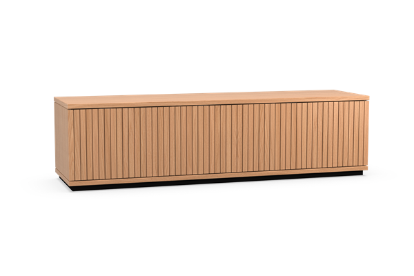 TV-kast 3-deurs massief met plint - Theuns