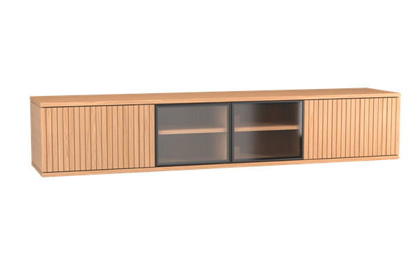 TV-kast 4-deurs hang - glas - Theuns