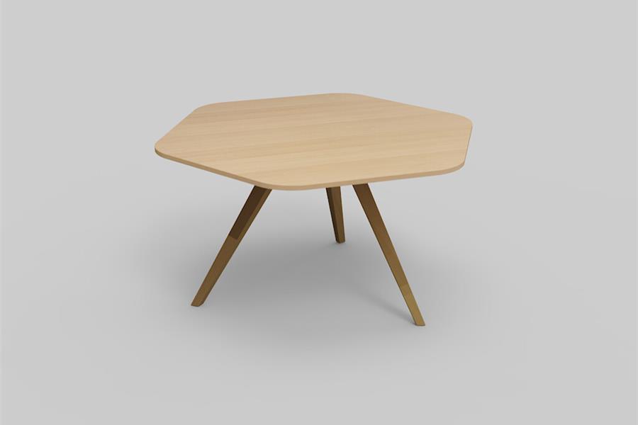 Tafel 6-hoek 150cm - Theuns Eiken meubels