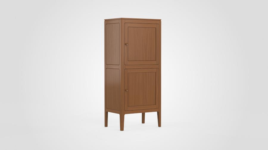 Barkast 2-deurs rechtsdraaiend - Theuns Eiken meubels