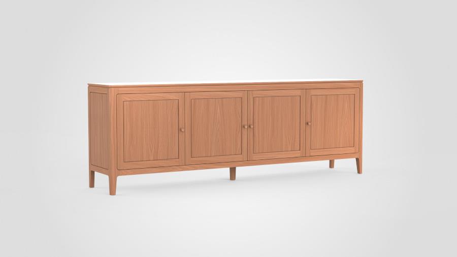 dressoir 4-deurs - Theuns Eiken meubels