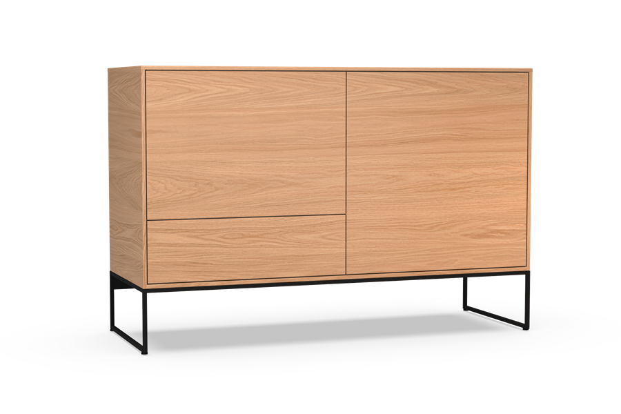 dressoir 2-deurs met sokkel - Theuns Eiken meubels