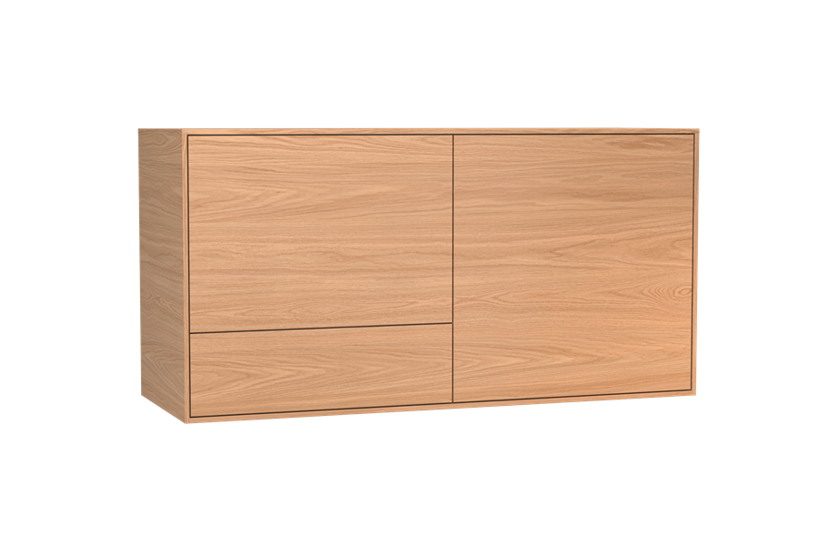 dressoir 2-deurs hangend - Theuns Eiken meubels