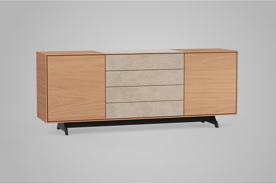 dressoir 3-deurs XL - Theuns Eiken meubels