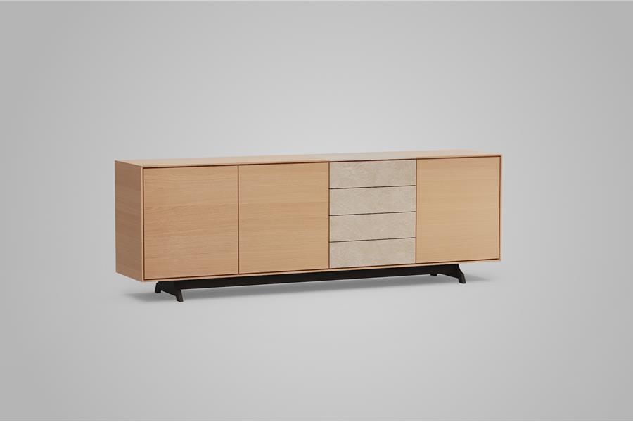 dressoir 4-deurs - Theuns Eiken meubels